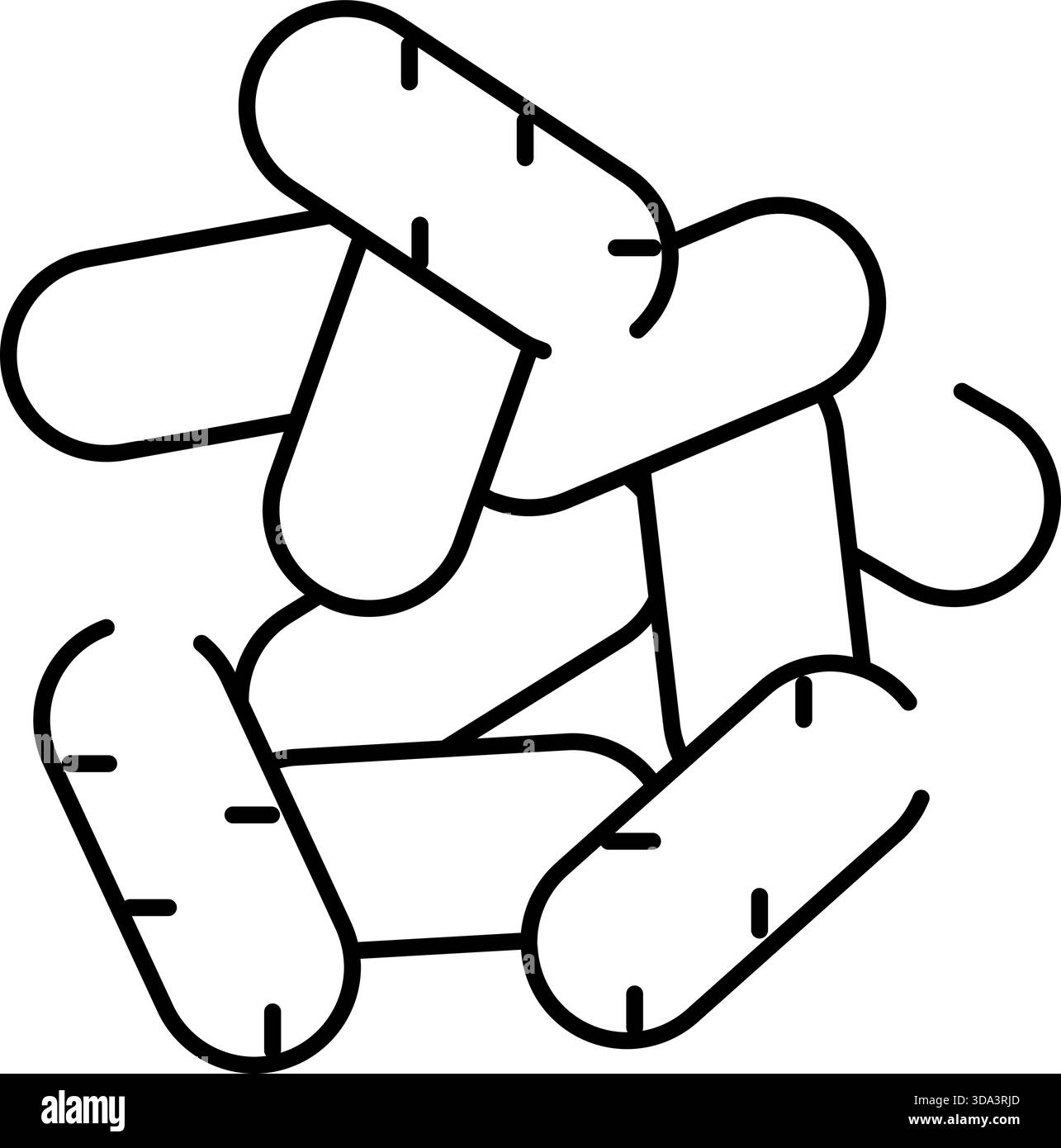 Group of rod shaped bacteria or microorganism icon Stock Vector Image ...