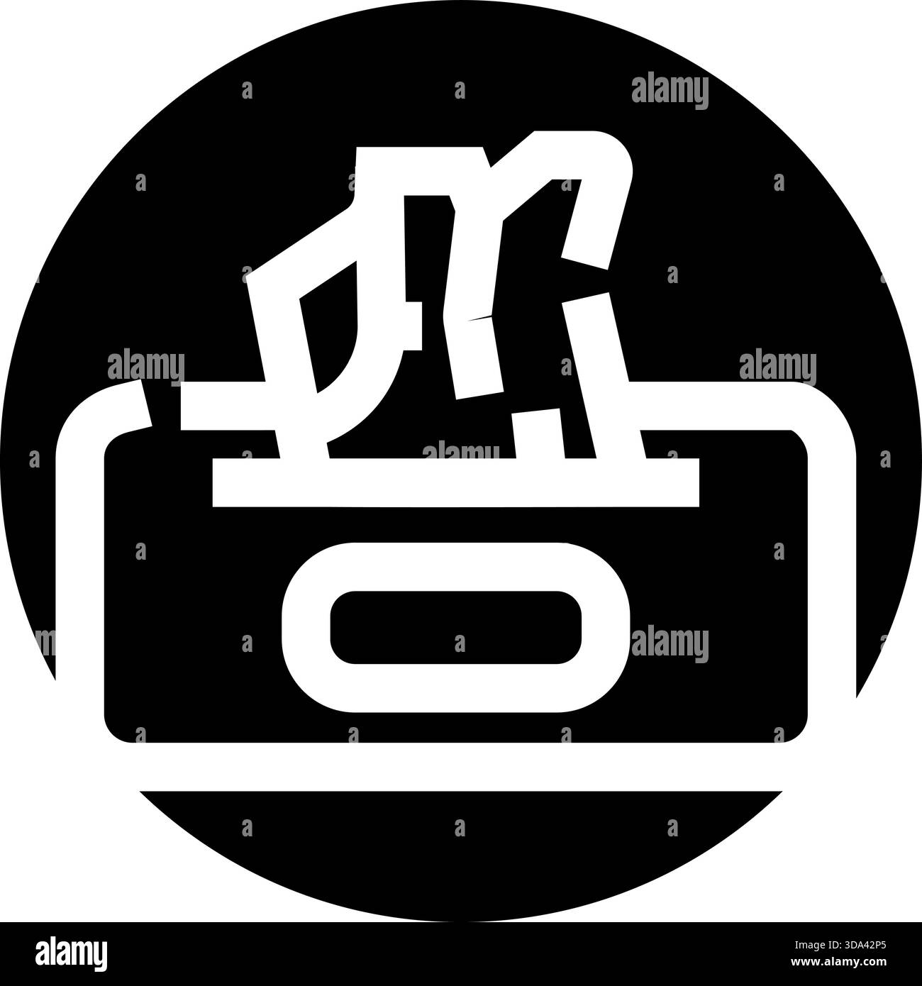 Tissue box dispenser icon illustrating hygiene and cleaning Stock ...
