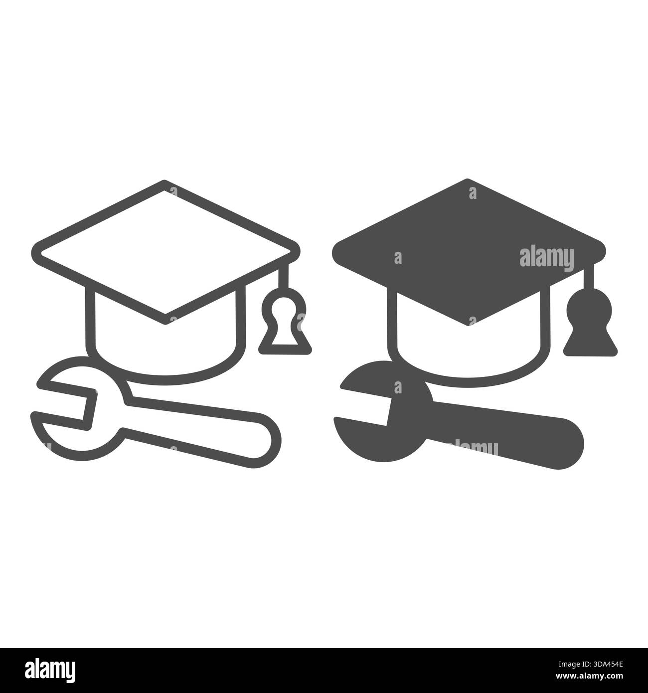 Engineering student cap Black and White Stock Photos & Images - Alamy