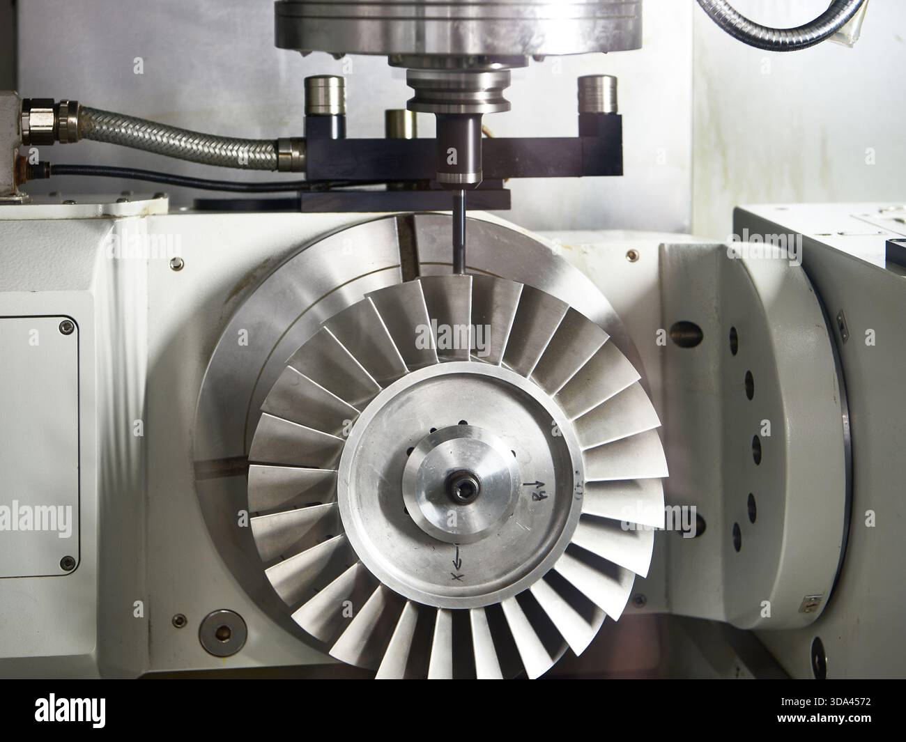 Drill milling machine on plant Stock Photo