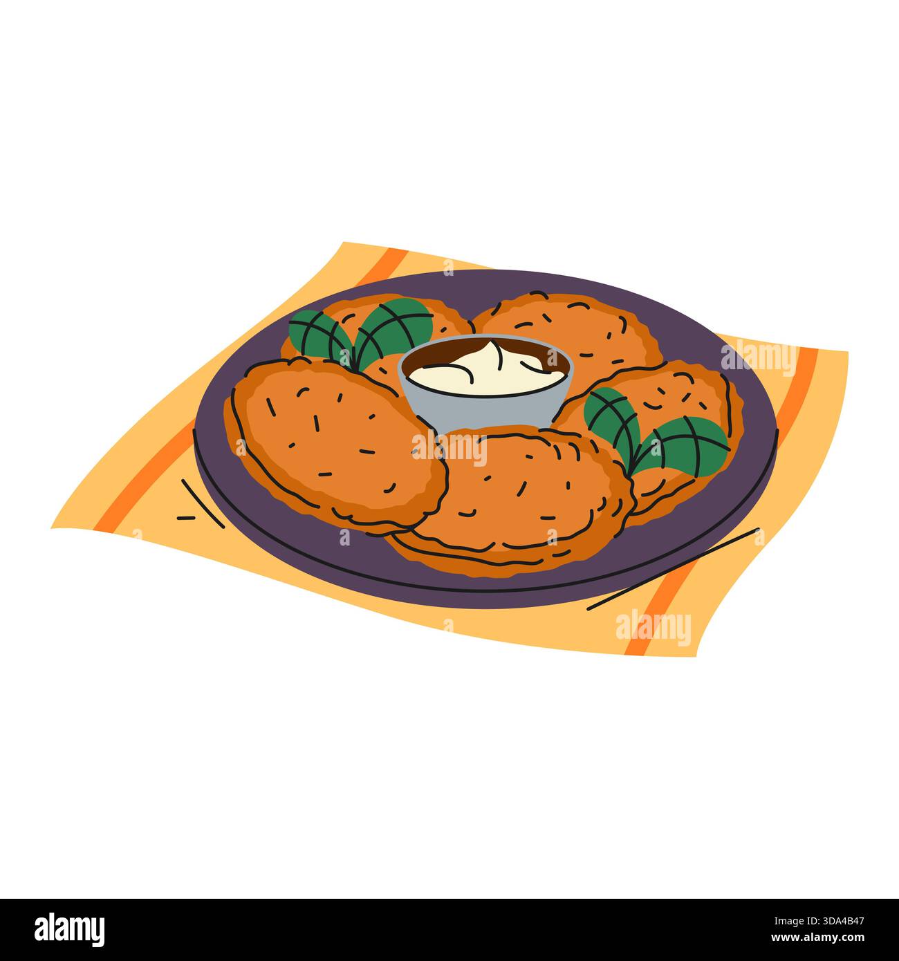 Potato side Stock Vector Images - Alamy