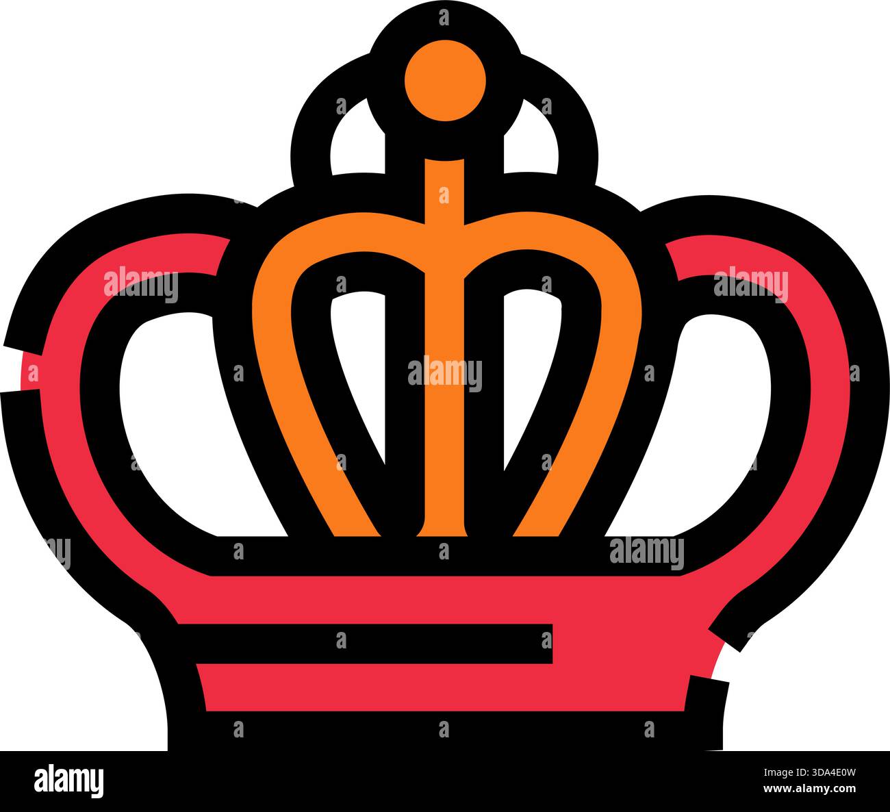 Crown icon representing royalty, power, and authority concept Stock ...