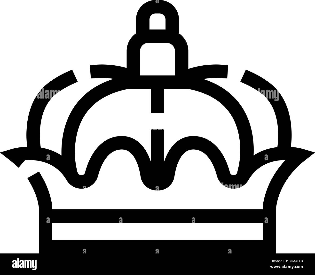 Crown icon representing royalty, power, and leadership Stock Vector ...