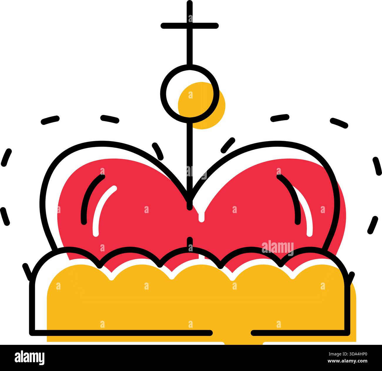 Crown icon symbolizing royalty, monarchy and power Stock Vector Image ...