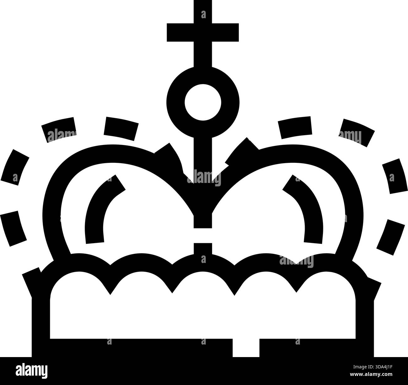 Crown icon representing monarchy Cut Out Stock Images & Pictures - Alamy