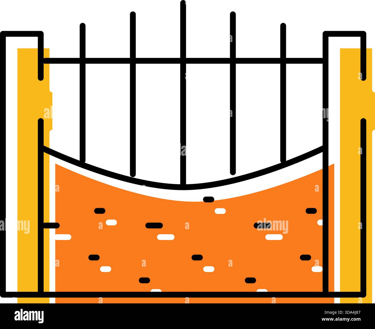 Wastewater process icon showing clarification sedimentation tank Stock ...