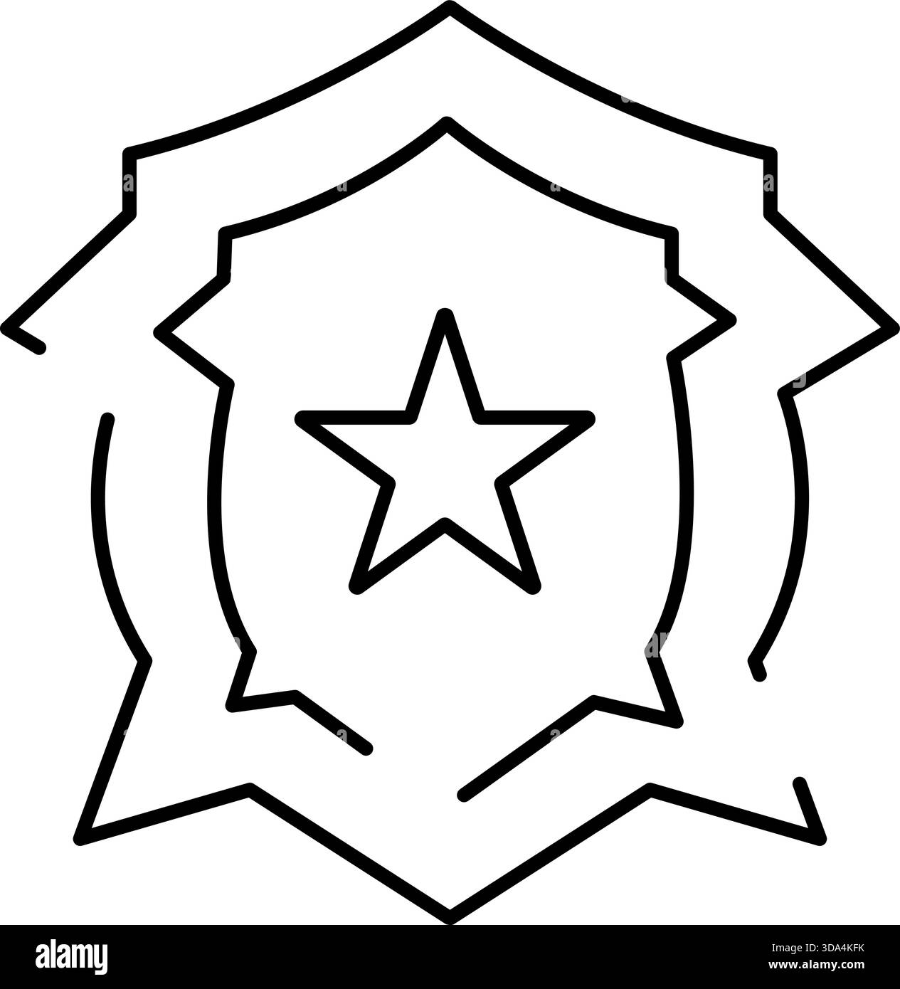Police sheriff law enforcement badge star icon Stock Vector Image & Art ...
