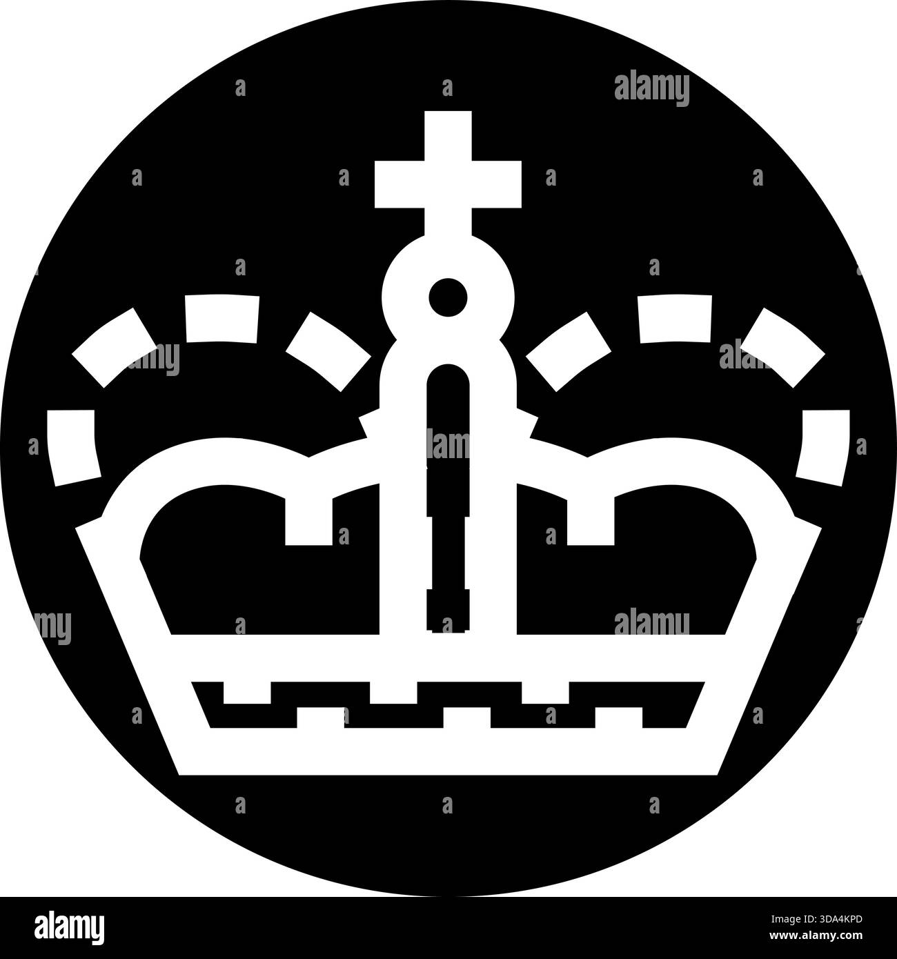 Royal crown outline icon representing monarchy and power Stock Vector ...