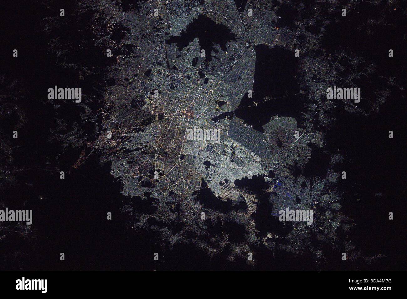 Mexico city aerial view nighttime hi-res stock photography and images ...