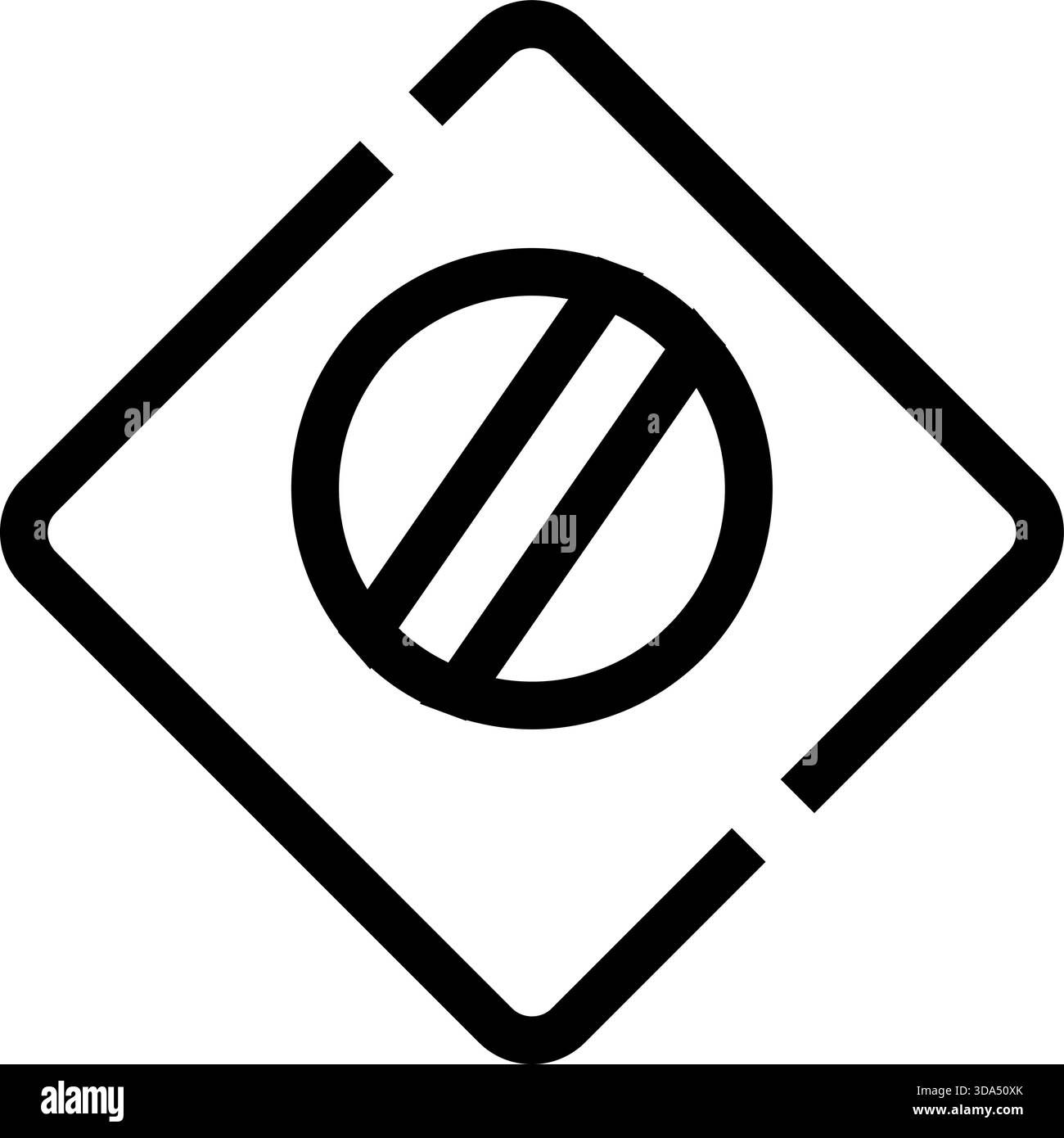 Caution symbol indicating forbidden access and restriction Stock Vector ...