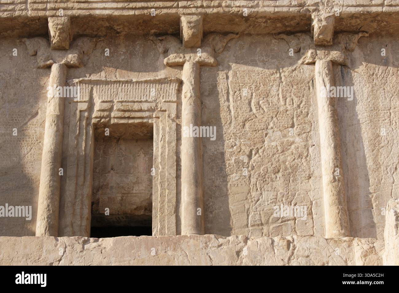 The tombs of the kings in the Naqsh-e Rostam necropolis near Persepolis ...