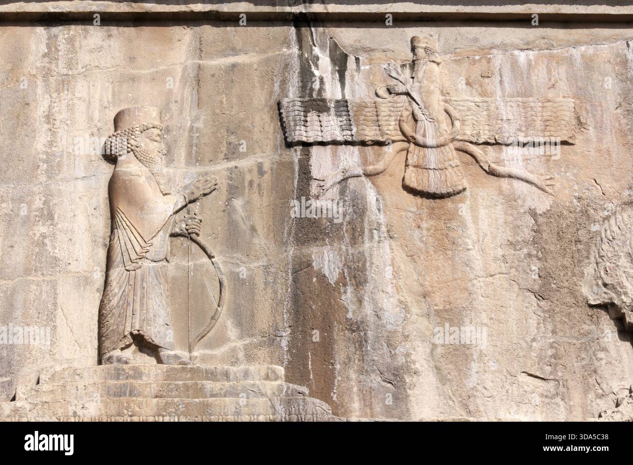The zoroastrian symbol in the Naqsh-e Rostam necropolis near Persepolis ...