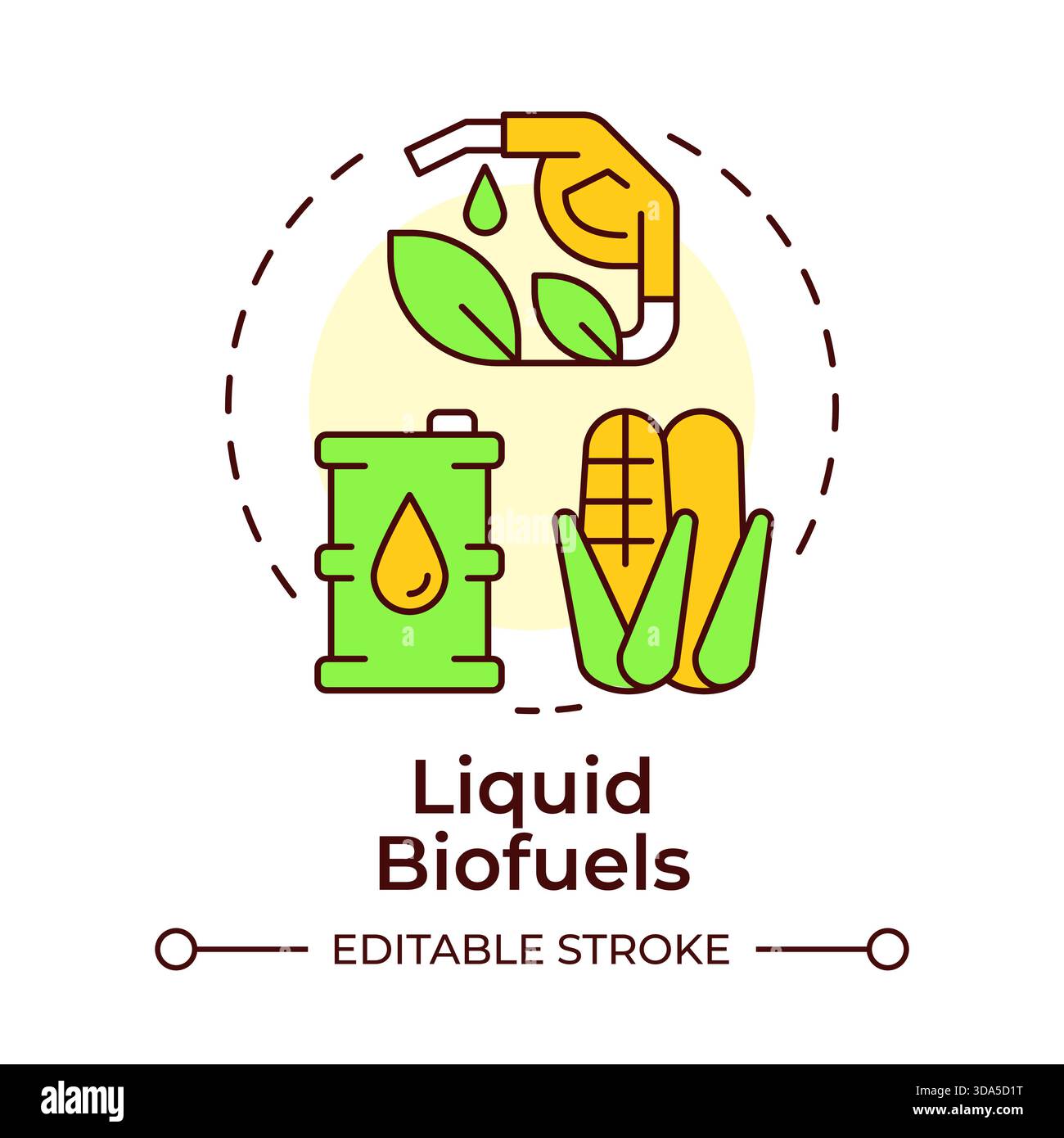 Liquid biofuels multi color concept icon Stock Vector Image & Art - Alamy