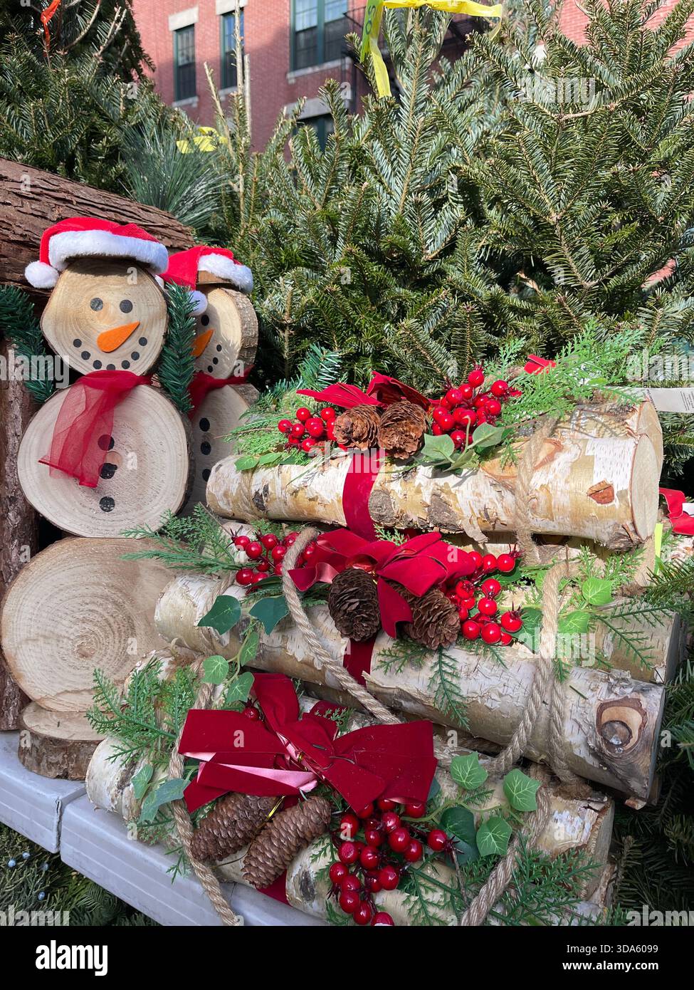 Holiday magic shining bright in the heart of NYC - Smartphone Captured Stock Image