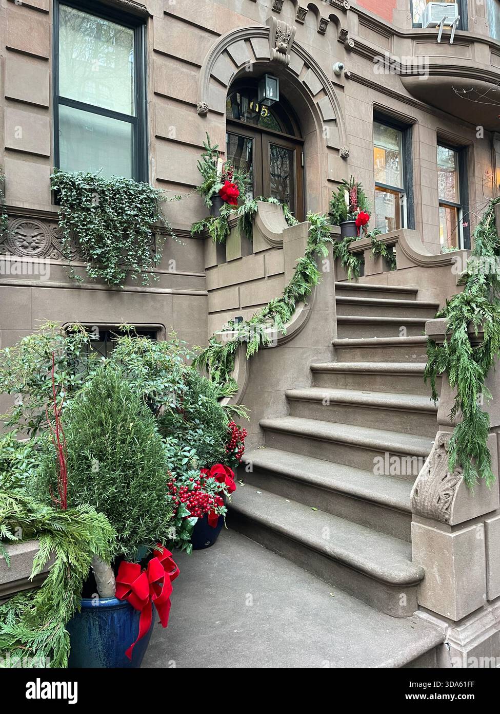 Holiday magic shining bright in the heart of NYC - Smartphone Captured Stock Image