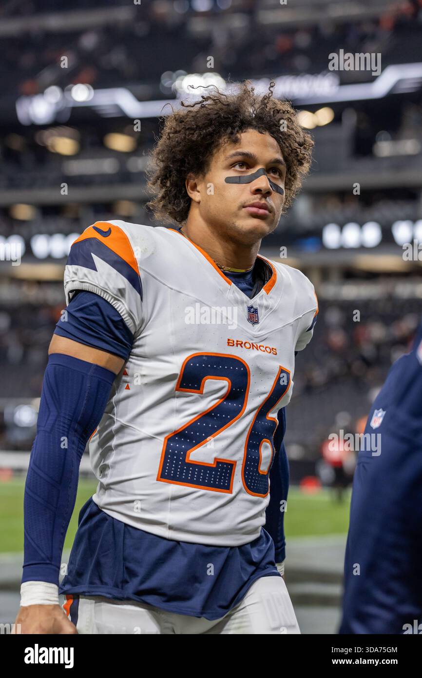Denver Broncos safety Devon Key (26) walks off the field after the ...
