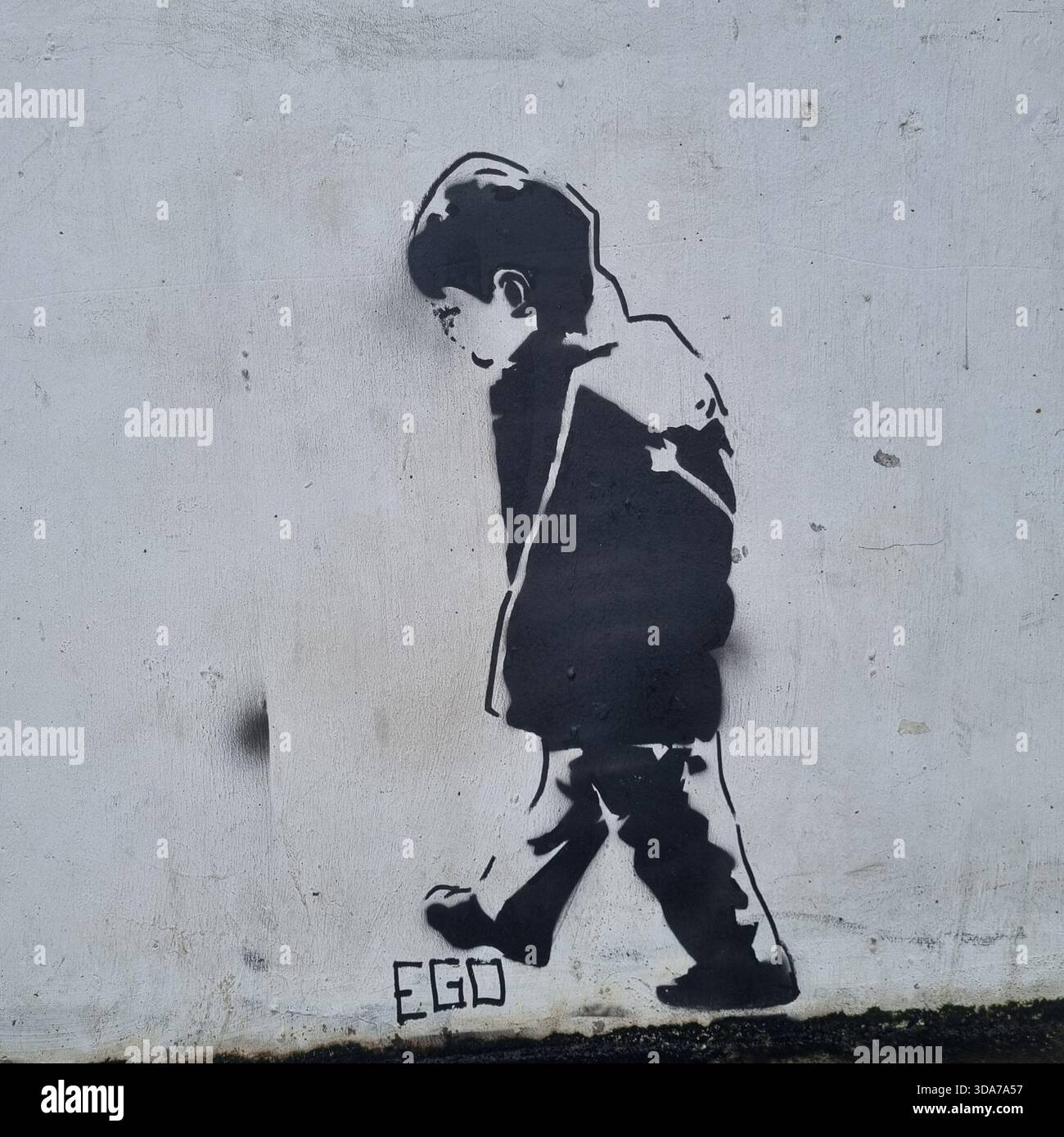 Stomping on Ego - Smartphone Captured Stock Image