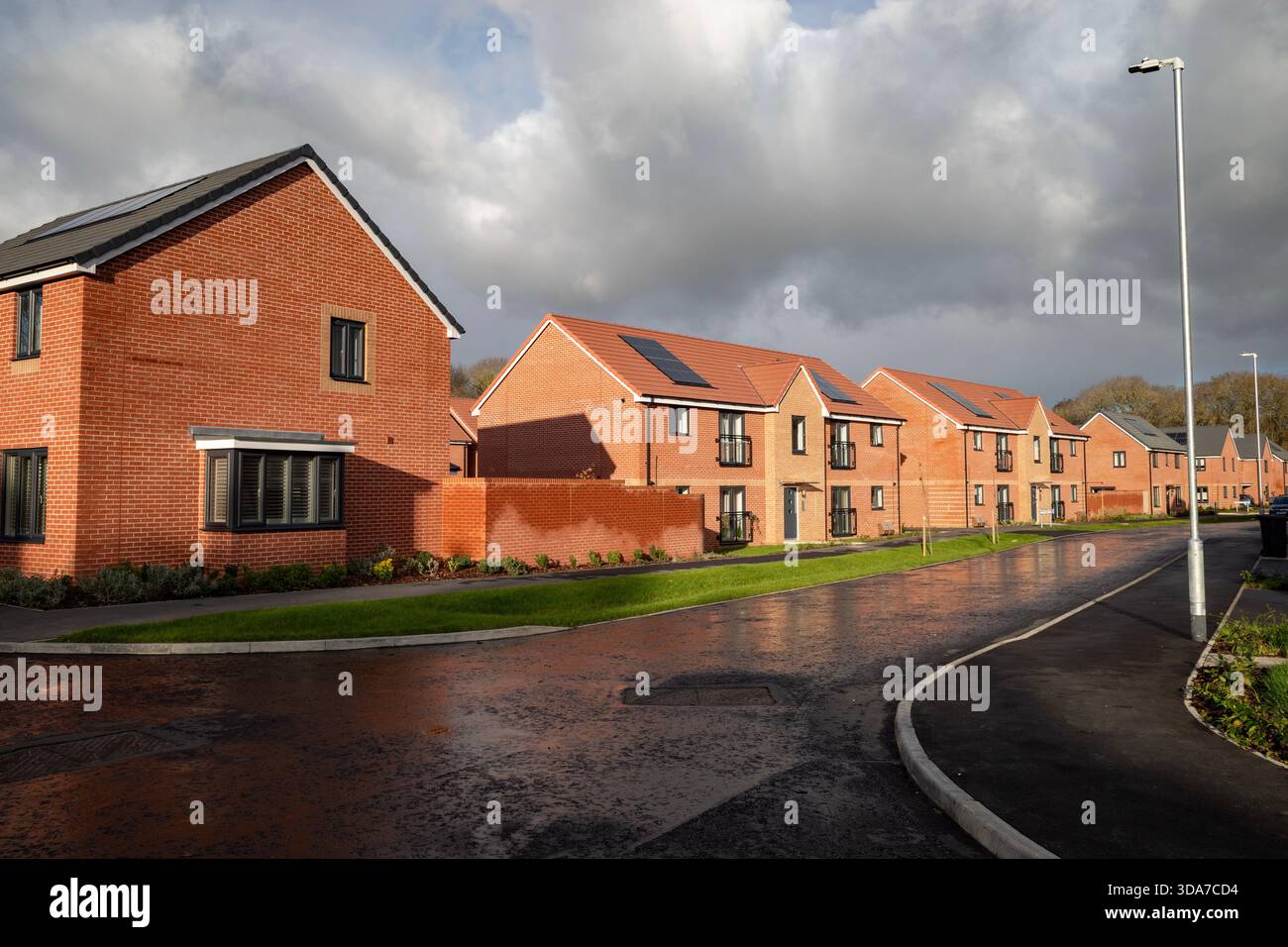 newly built house for sale Honours Meadow Rendelsham Suffolk Stock Photo