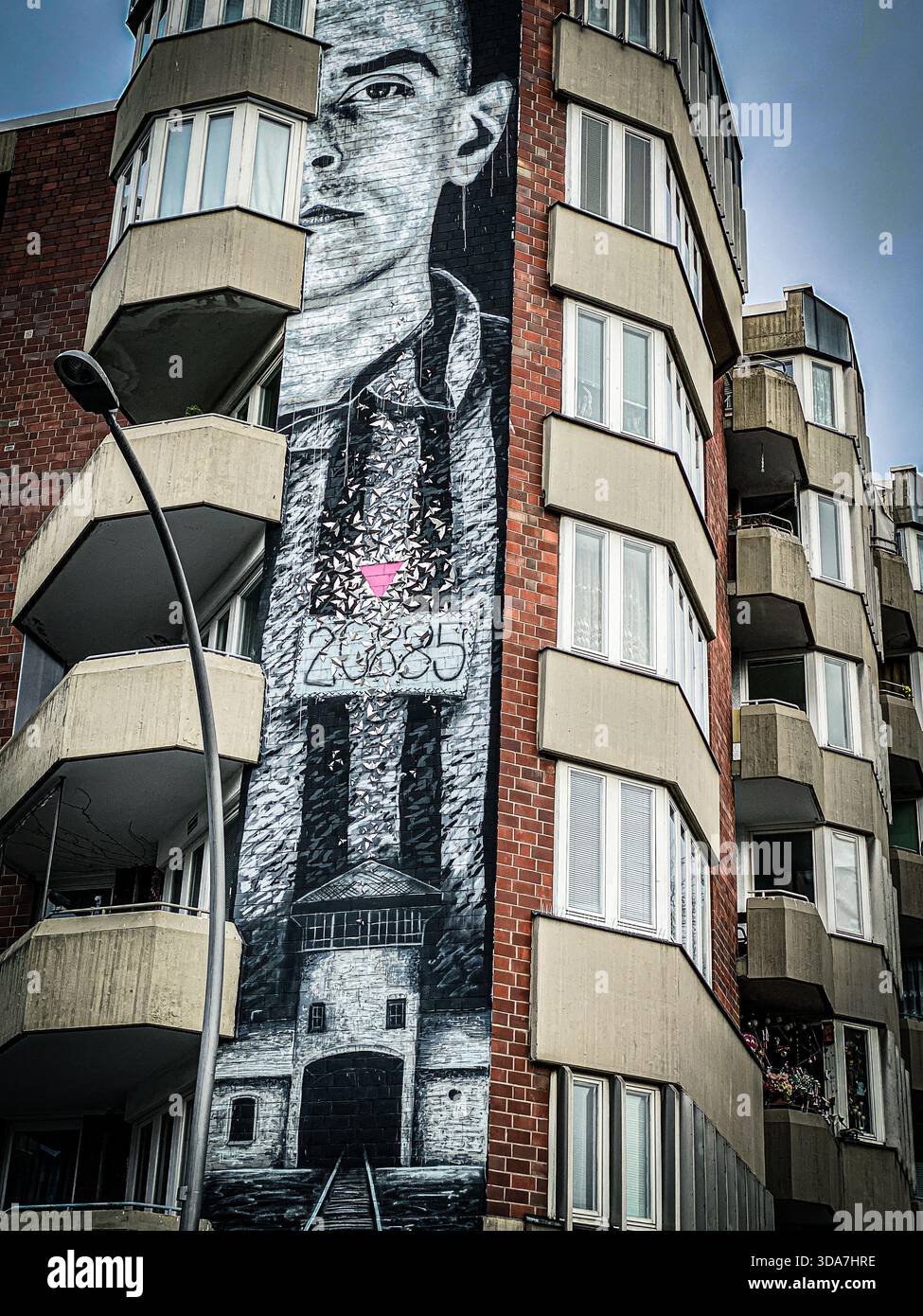 Berlin street art - One Wall by Belgian-American artist Nils Westergard at Bülowstrasse 94 - Smartphone Captured Stock Image