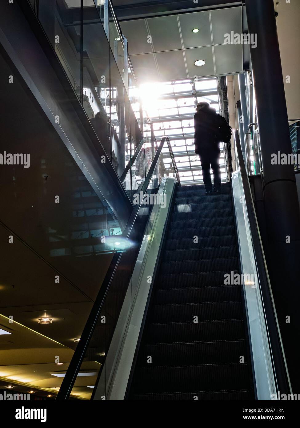 Views inside Bahnhof Potsdamer Platz ( Potsdamer Platz rail station ) - Smartphone Captured Stock Image