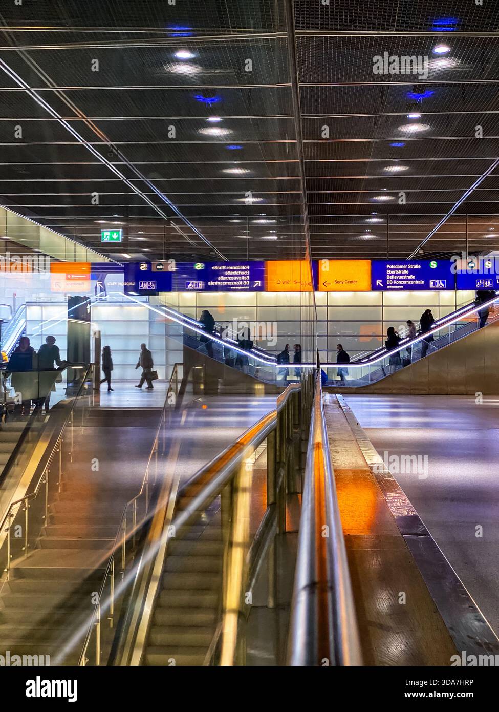 Views inside Bahnhof Potsdamer Platz ( Potsdamer Platz rail station ) - Smartphone Captured Stock Image