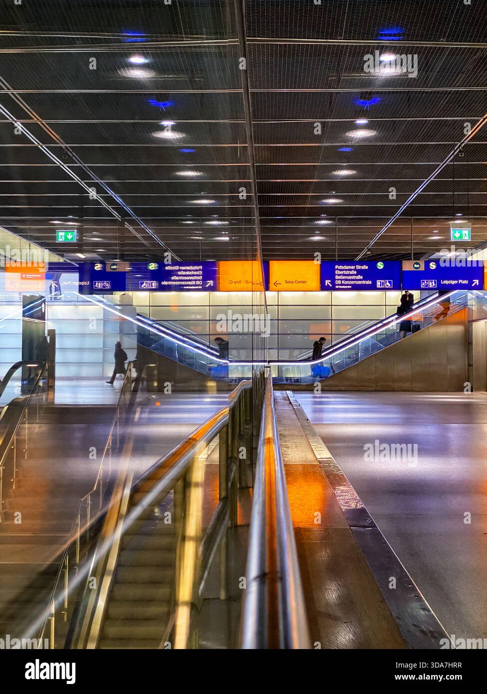 Views inside Bahnhof Potsdamer Platz ( Potsdamer Platz rail station ) - Smartphone Captured Stock Image