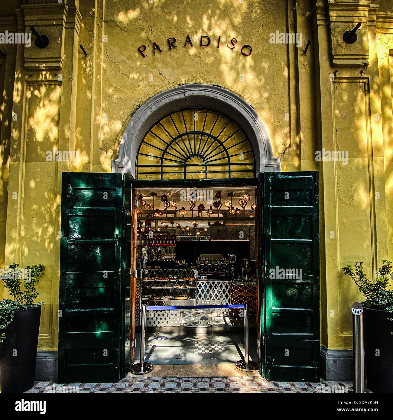 Paradiso Restaurant in Giardini della Biennale, Venice - Smartphone Captured Stock Image