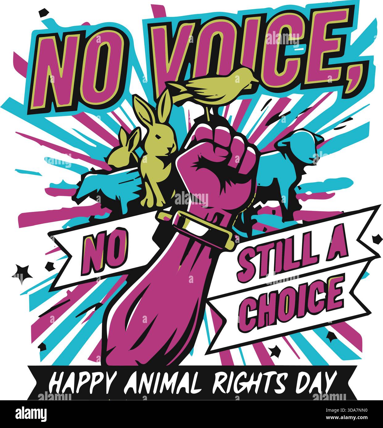 No Rabbits Sign Rabbits sheep pigs Stock Vector Images - Alamy