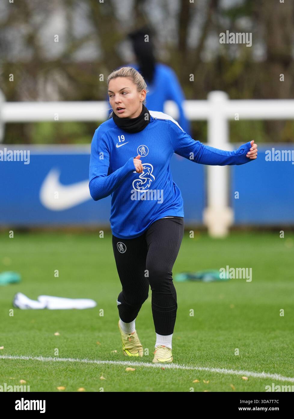 Chelsea's Johanna Rytting Kaneryd during a training session at Cobham ...