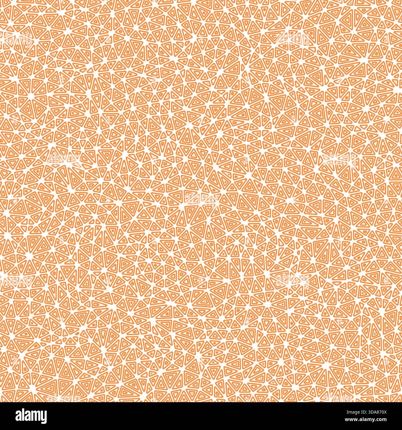 Triangles pattern geometric design. Small shape size. Multiple repeated inner triangles. Solid color style. Repeatable pattern. Vibrant vector tiles. Stock Vector