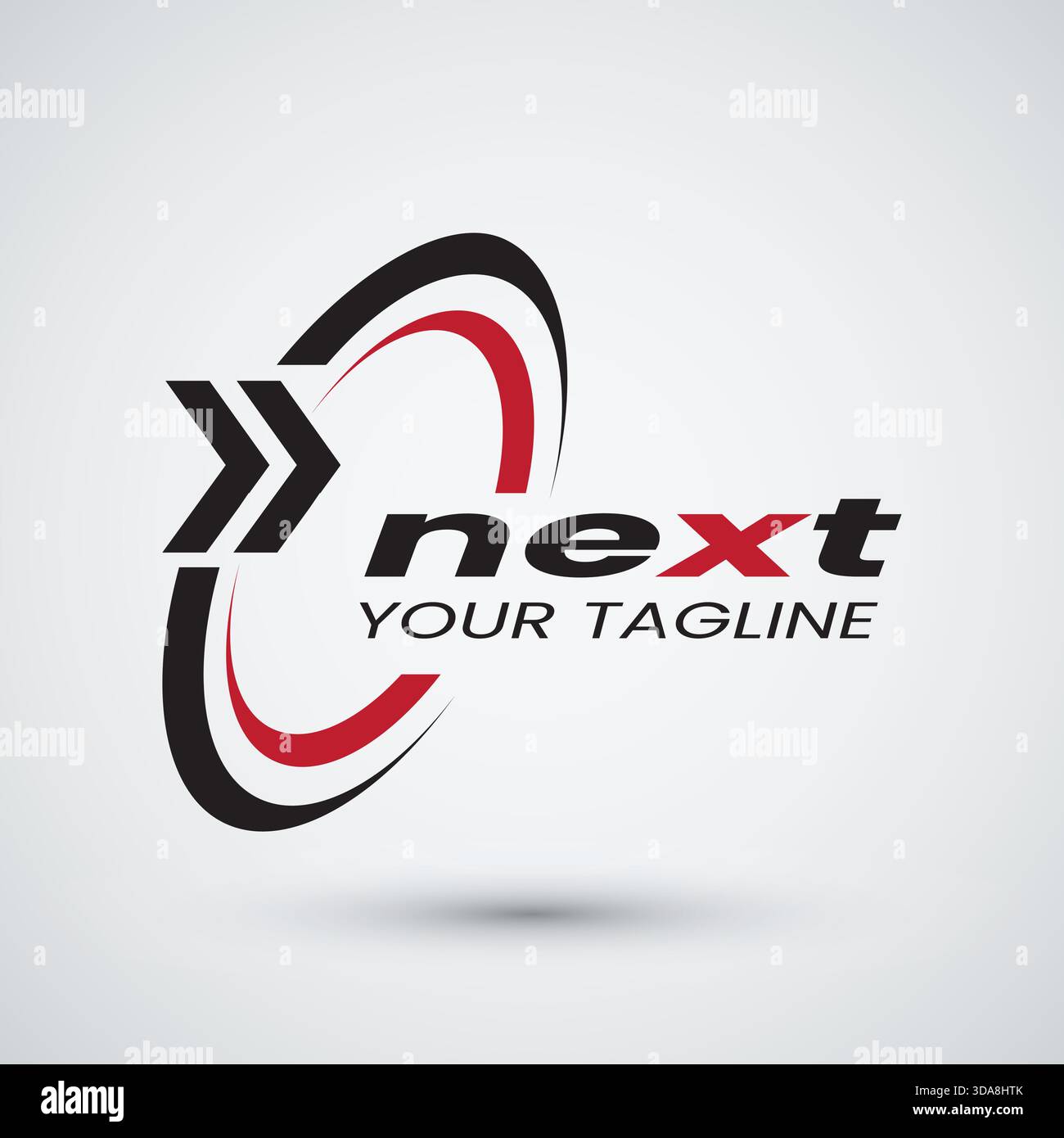 black next logo brand design template Stock Vector
