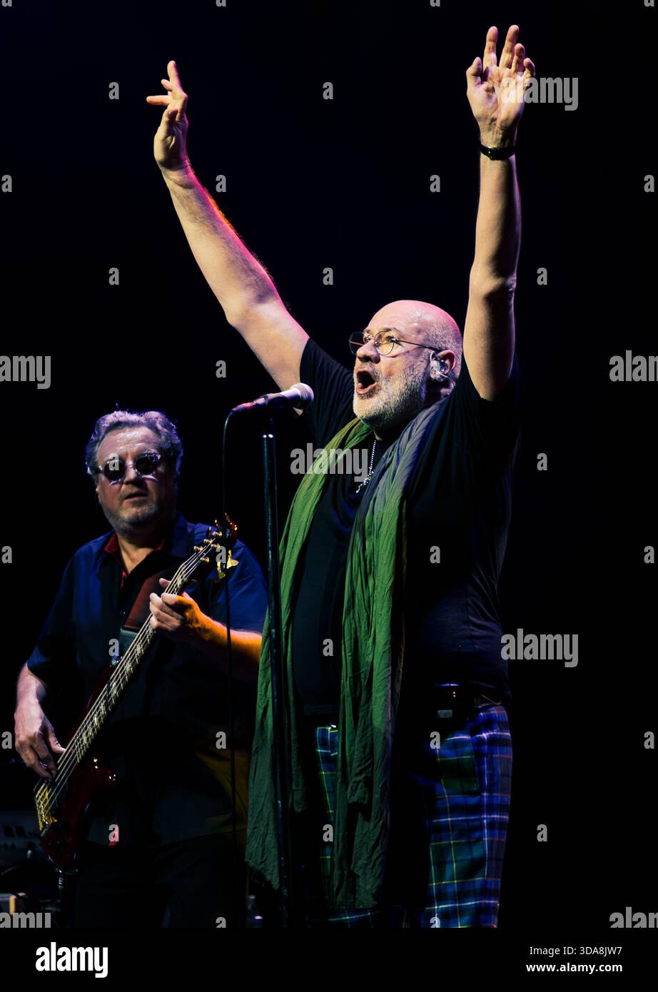 Scottish singer Fish, former singer of Marillion, performing live at ...