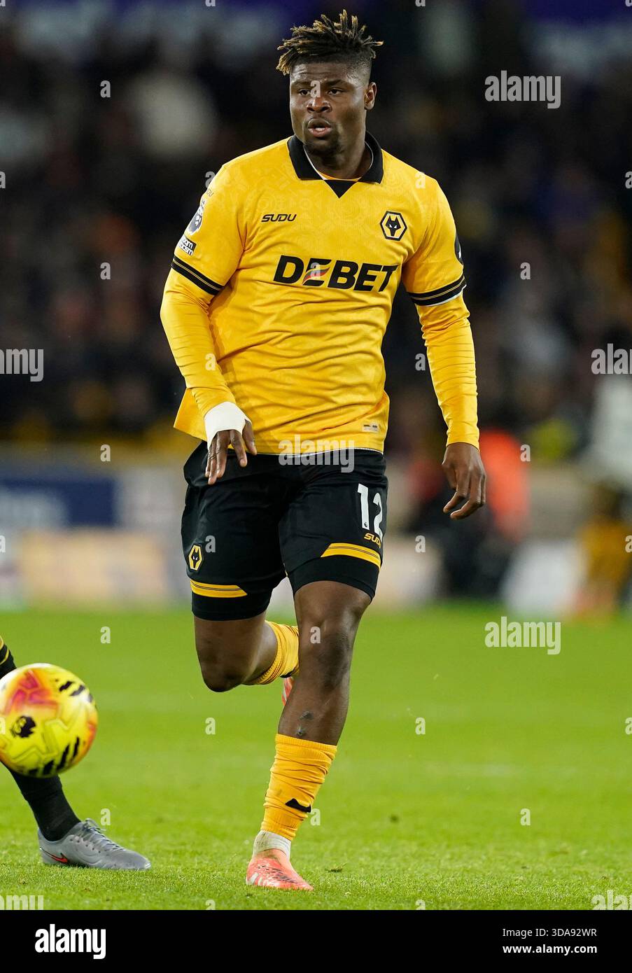 Wolverhampton, England, 8th December 2025. Emmanuel Agbadou of ...