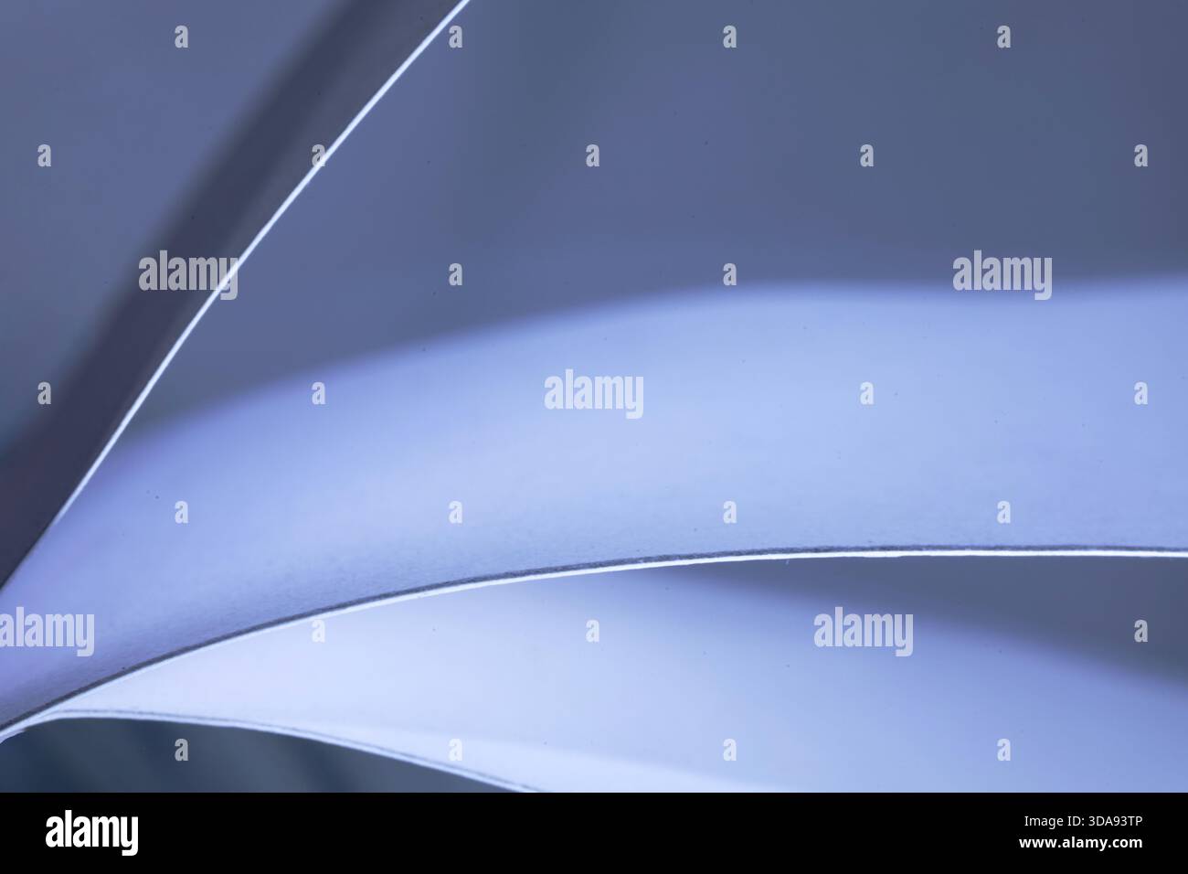 Minimal Blue Paper Wave Background Stock Photo