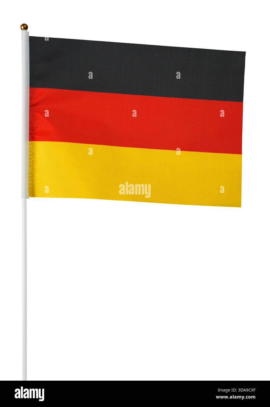 German flag on white background Stock Photo