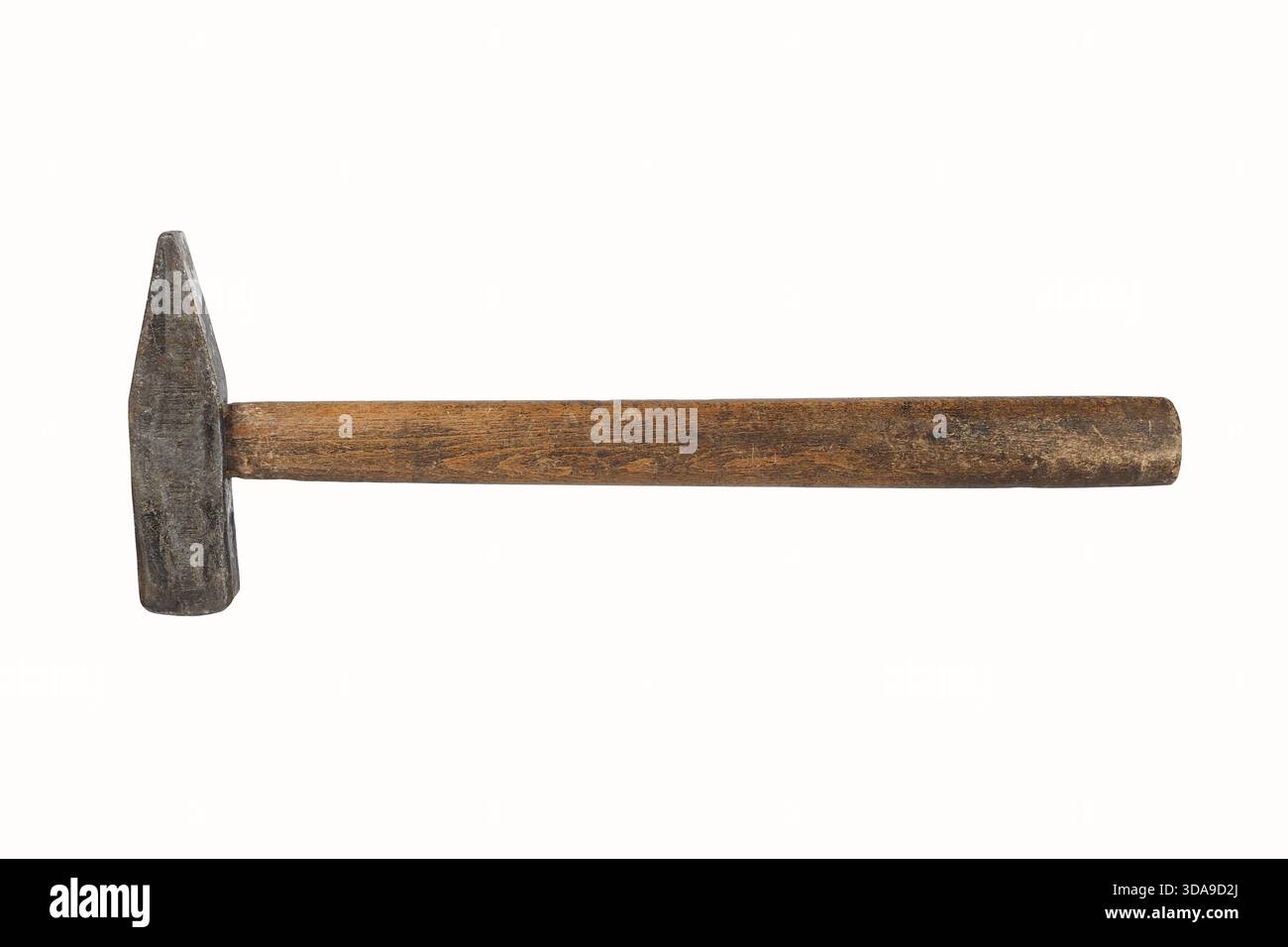 Old hammer isolated on white background Stock Photo