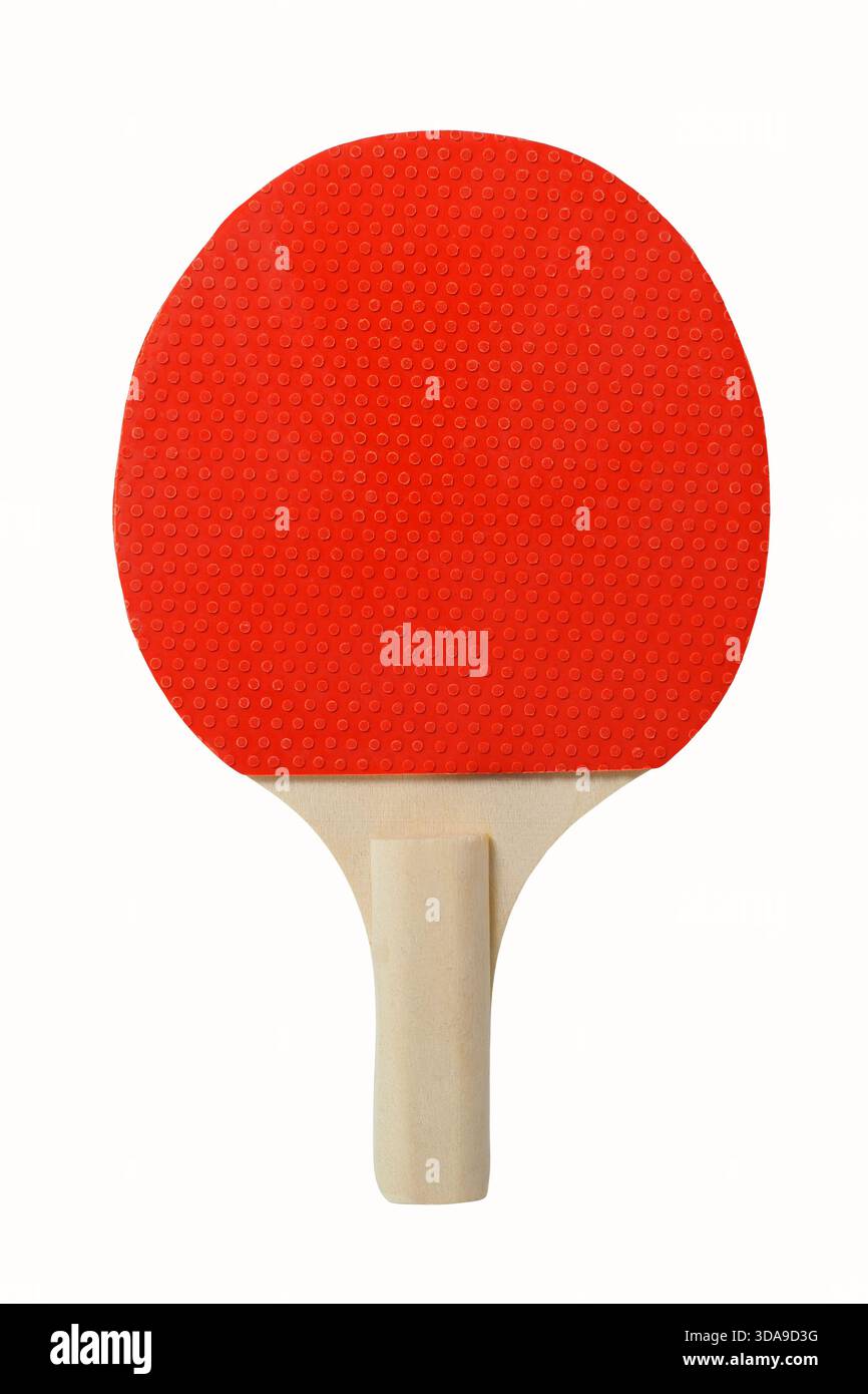 Small table tennis racket isolated on white background Stock Photo