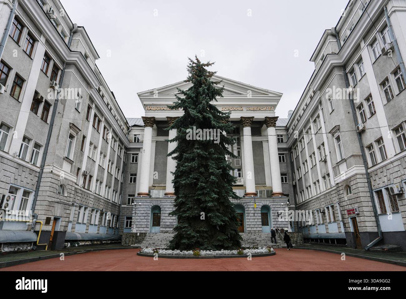 The National Automobile and Highway University is seen in Kharkiv ...