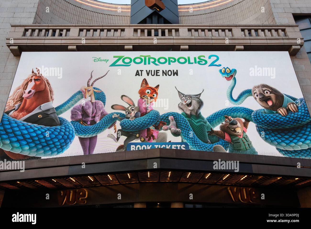 London, UK - December 2nd 2025: Close-up of a digital billboard in ...