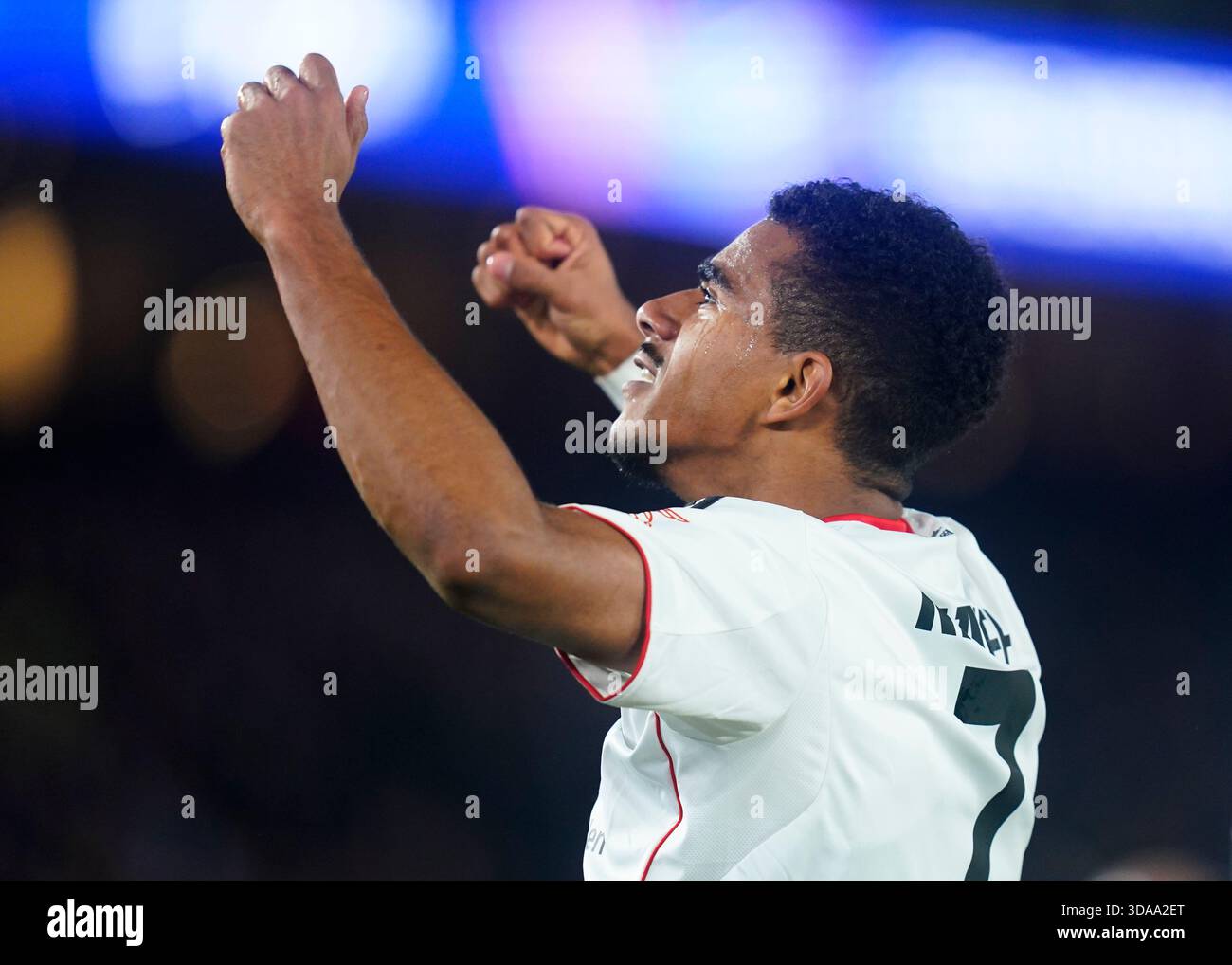 Ansgar Knauff of Eintracht Frankfurt celebrates the 0-1 during the UEFA ...