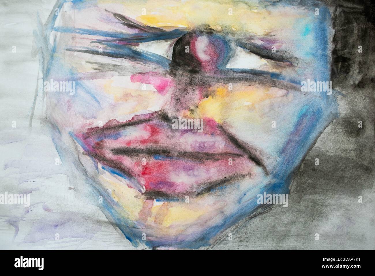 Distorted Face Drawring Distorted face female hi-res stock photography and images - Alamy