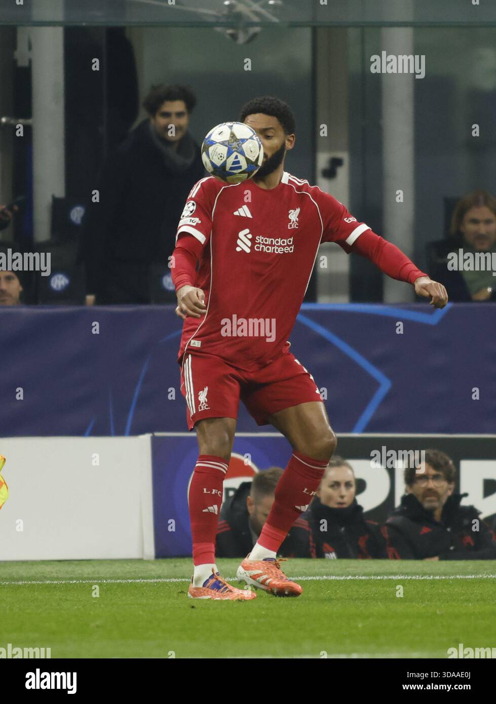 Joe Gomez Of FC Liverpool During The Uefa Champions League 2025 26 Joe Gomez Of Fc Liverpool During The Uefa Champions League 202526 Season Football Match Between Inter Fc And Fc Liverpool On 09 December 2025 At Giuseppe Meazza Stadium San Siro Milan Italy Photo Nderim Kaceli 3DAAE0J
