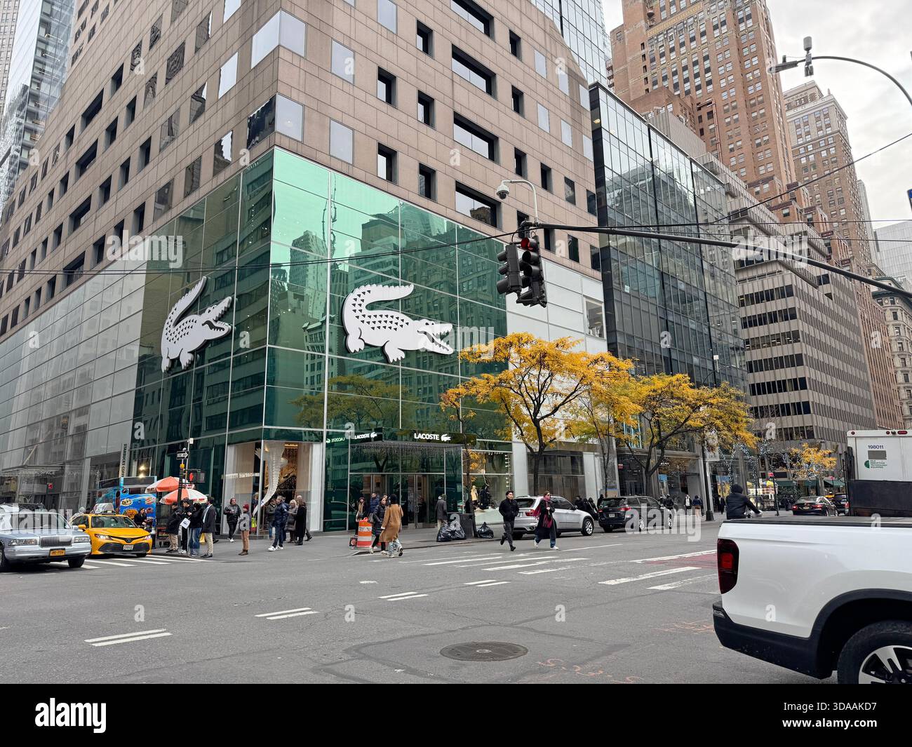 Lacoste store on 5th Avenue in Manhattan. Stock Photo