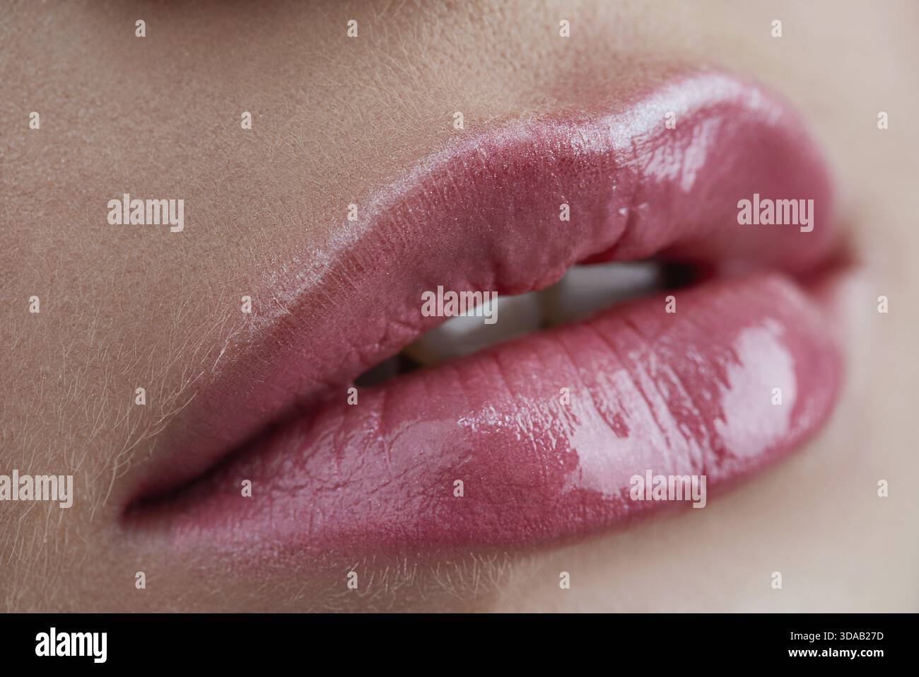 Close up open mouth woman hi-res stock photography and images - Alamy