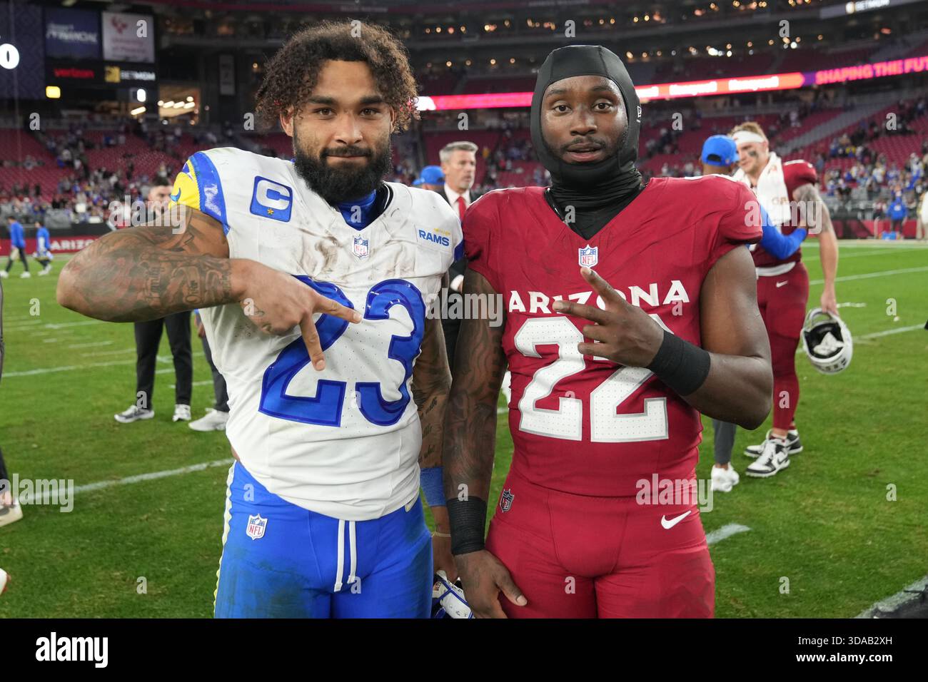 Los Angeles Rams running back Kyren Williams (23) and Los Angeles Rams ...