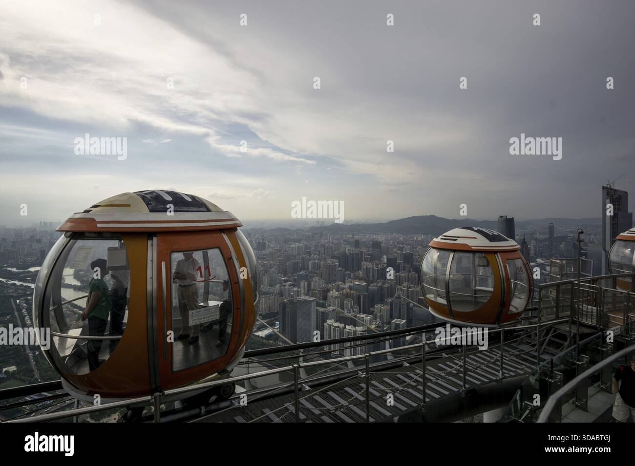 Curated visual reference: Picture Idea: Canton Tower Ferris Wheel Viewpoint From The Rooftop Observation Deck