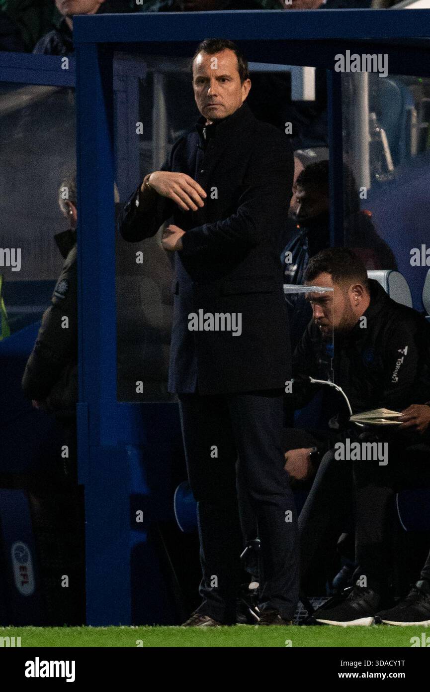 London, England. 9th Dec 2025. Queens Park Rangers manager Julien ...