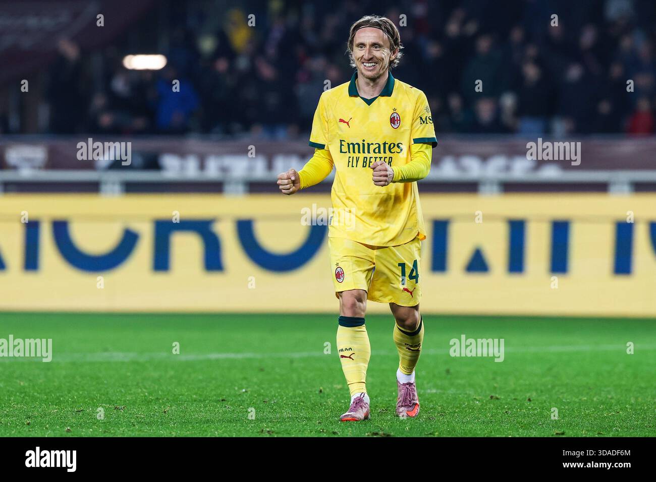 Luka Modric of AC Milan celebrates during Serie A 2025/26 football