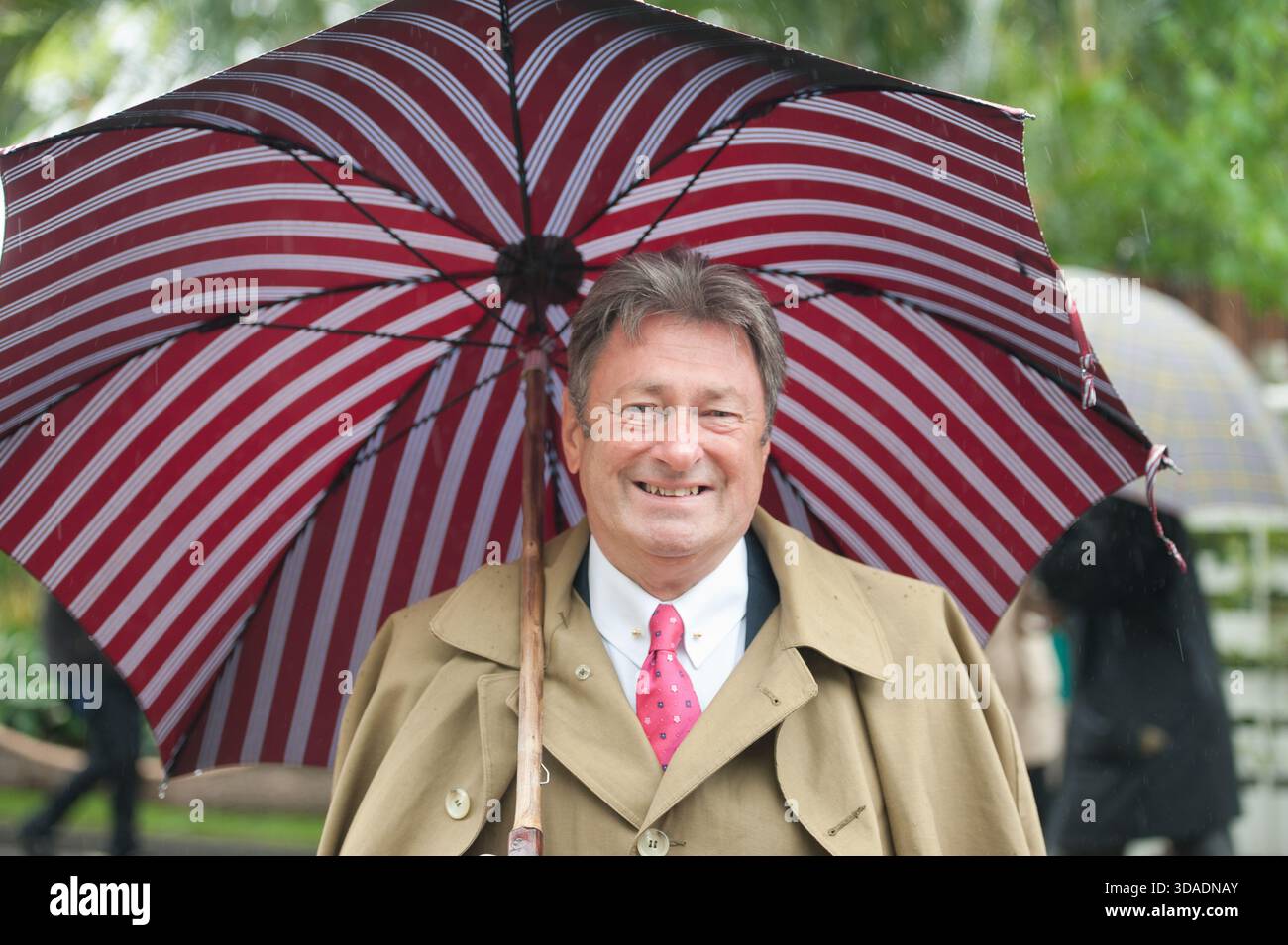 London UK 18th May 2015  RHS Chelsea Flower Show press day. TV presenter Alan Titchmarsh. Stock Photo