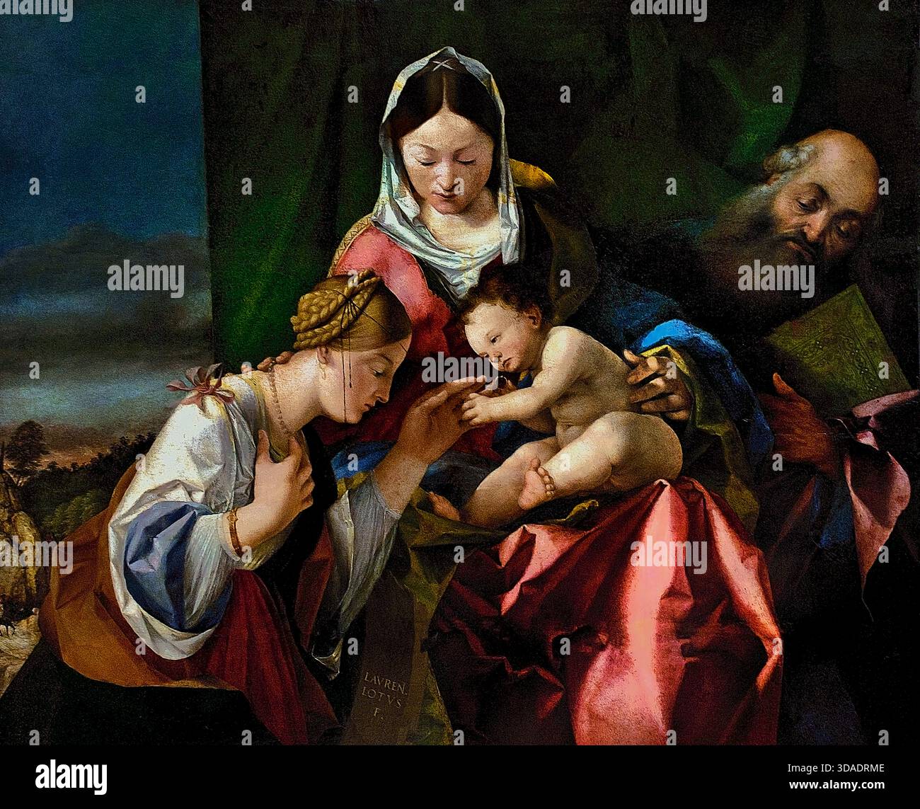 THE MYSTIC MARRIAGE OF ST. CATHERINE 1505 LORENZO LOTTO (1480-1556 ...